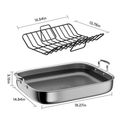 COOKER KING gros plan de la gravure antiadhésive pour cuisson sans accroche