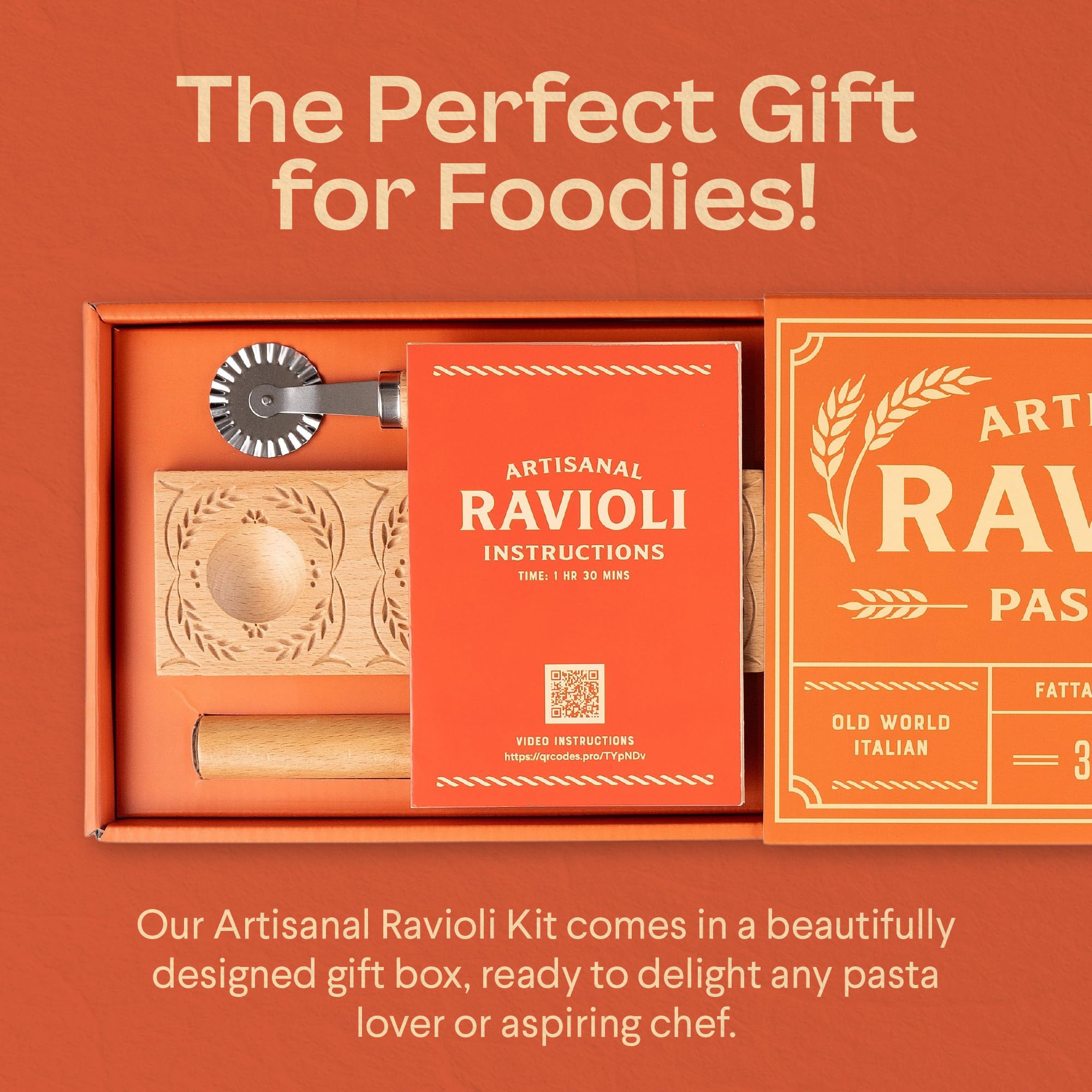 Cooking Gift Set comparaison d'échelle montrant taille compacte et rangement pratique