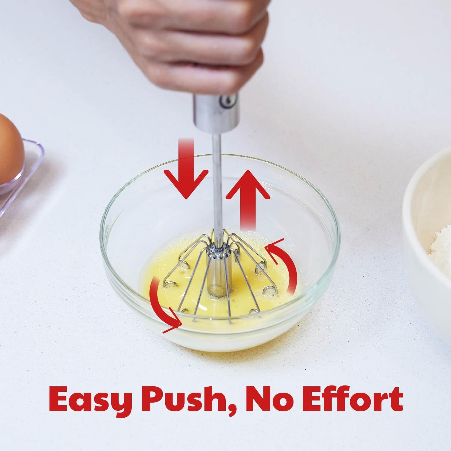 Cooks Innovations zoom sur mécanisme à poussoir rotatif pour fouettage rapide