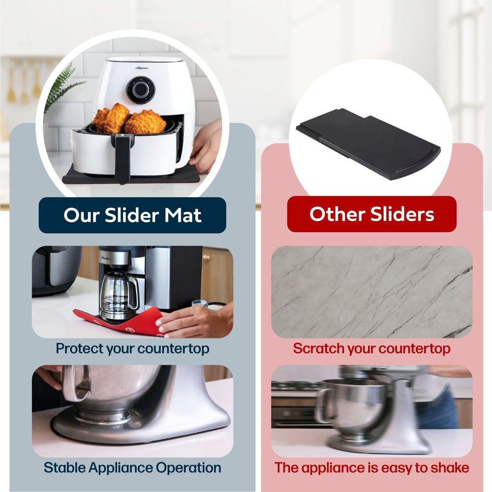 Comparaison tailles Cooks Innovations montrant options pour appareils de différentes bases