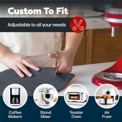 Tapis Cooks Innovations découpé sur mesure adapté à la base d'un appareil