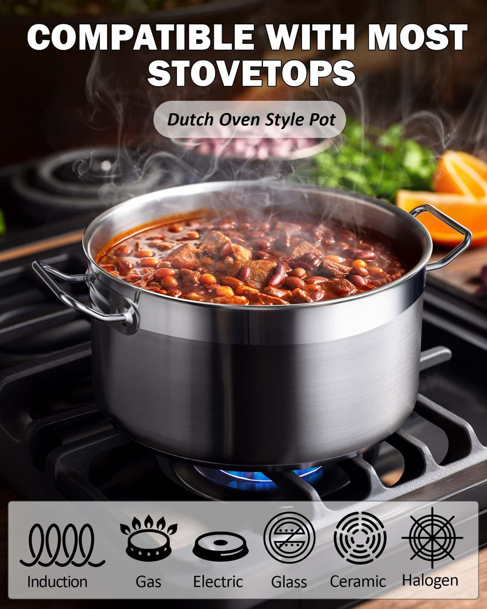 Cooks Standard couvercle bien ajusté réduisant éclaboussures