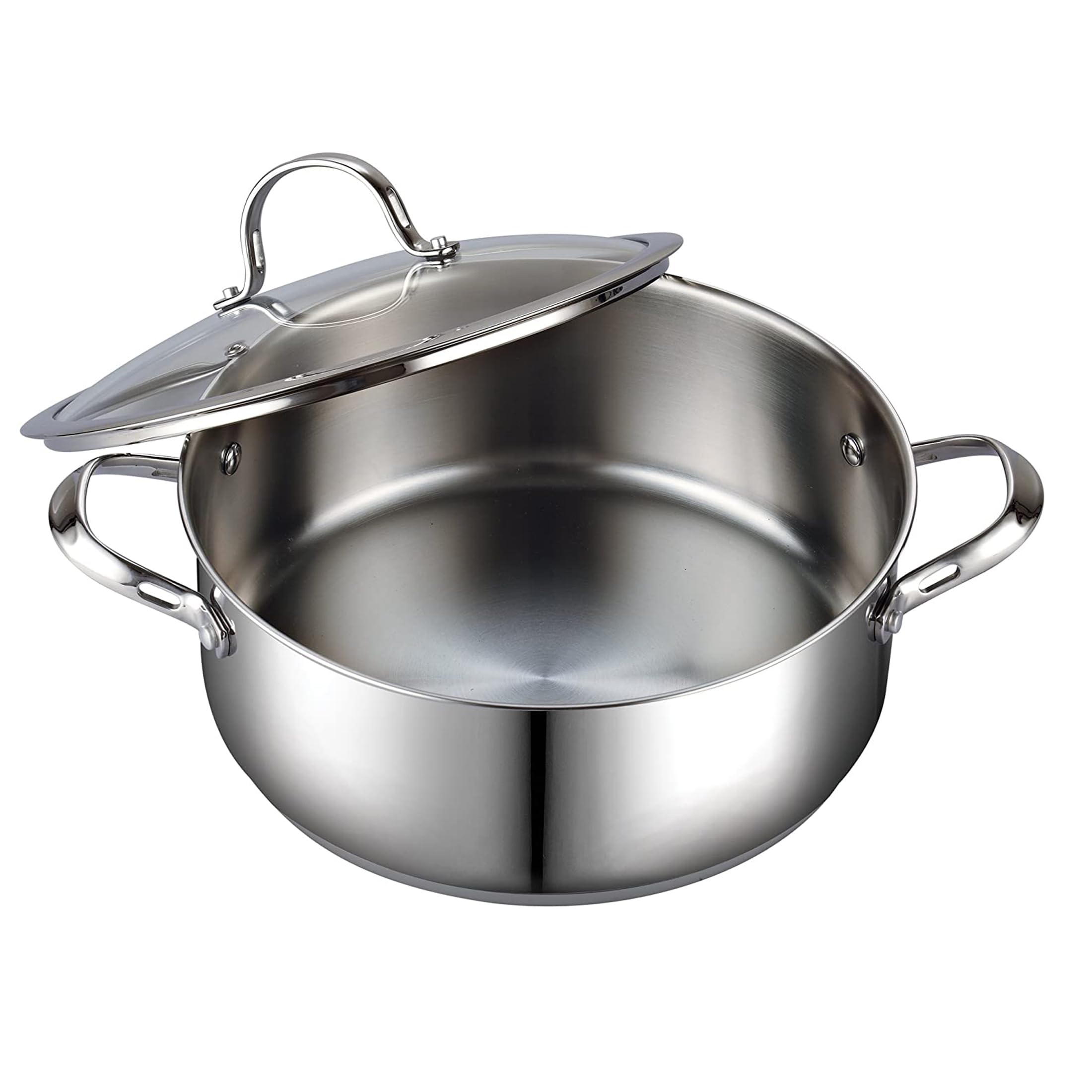 Cooks Standard comparaison taille à mains illustrant capacité 7 quarts pratique