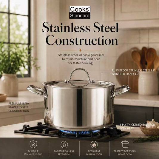 Cooks Standard couvercle en acier inoxydable gardant chaleur et humidité
