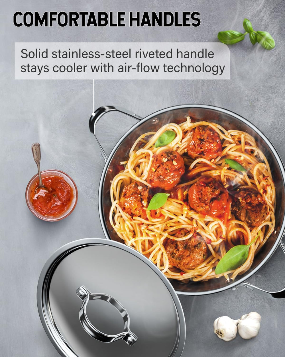 Cooks Standard marmite en usage pour soupe illustrant capacité et cuisson lente