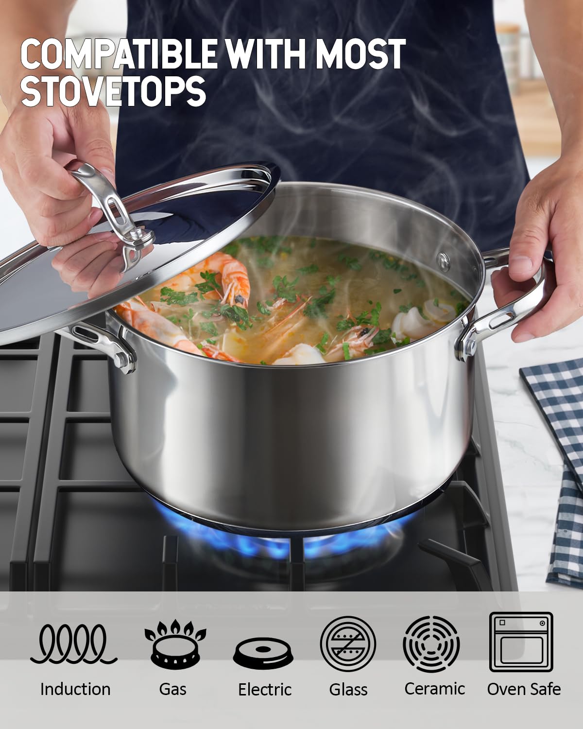 Cooks Standard versage sans goutte grâce au bord effilé pour service propre