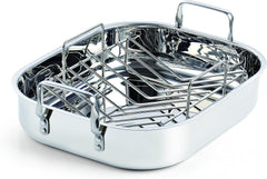 Cooks Standard rôtissoire face avant montrant finition inox et capacité