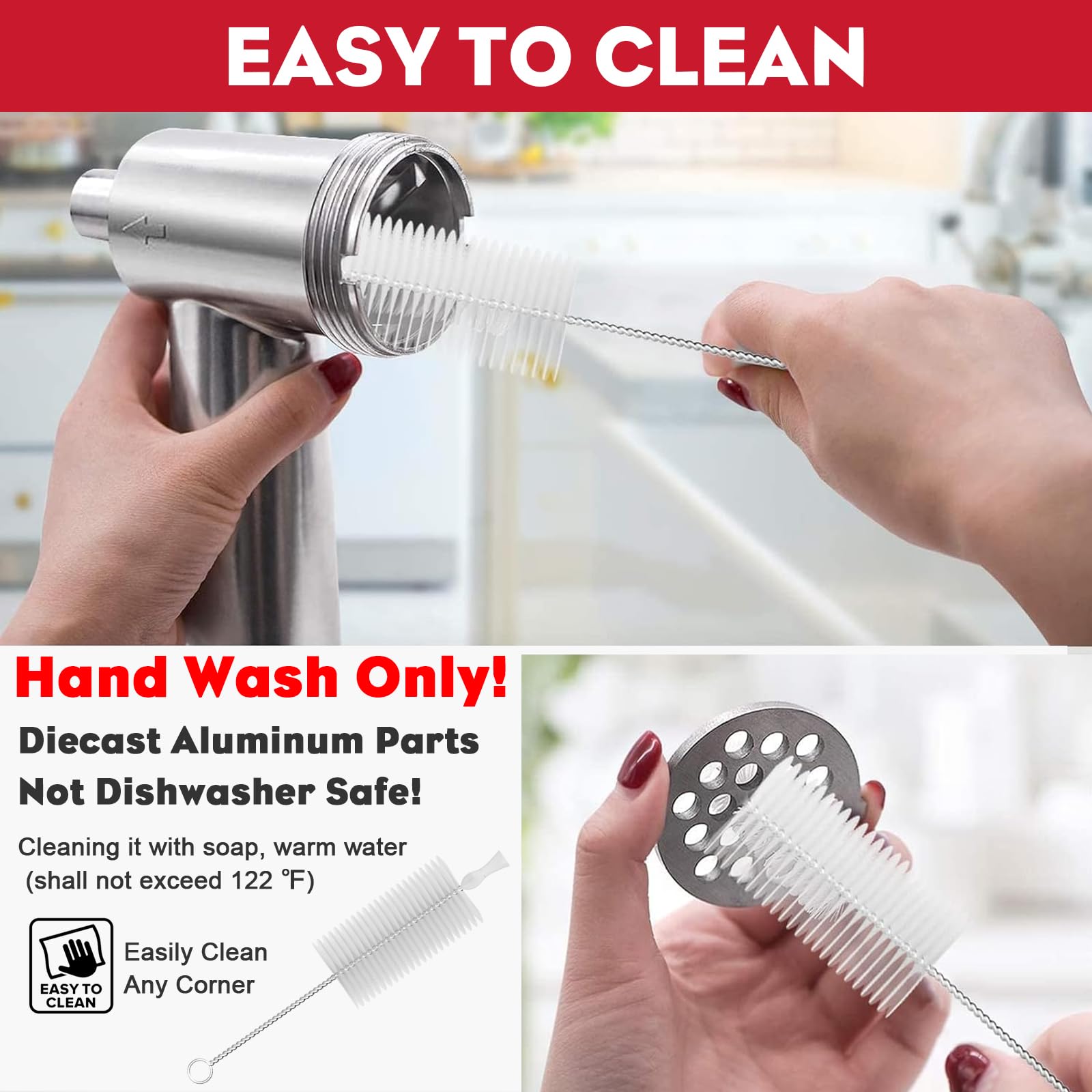 Coolcook brosse de nettoyage détaillée pour entretien facile et hygiène