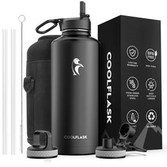 Coolflask face avant montrant la forme et la capacité pour transport facile