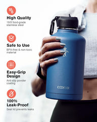 Coolflask trois bouchons fournis présentés, choix pour chaque usage