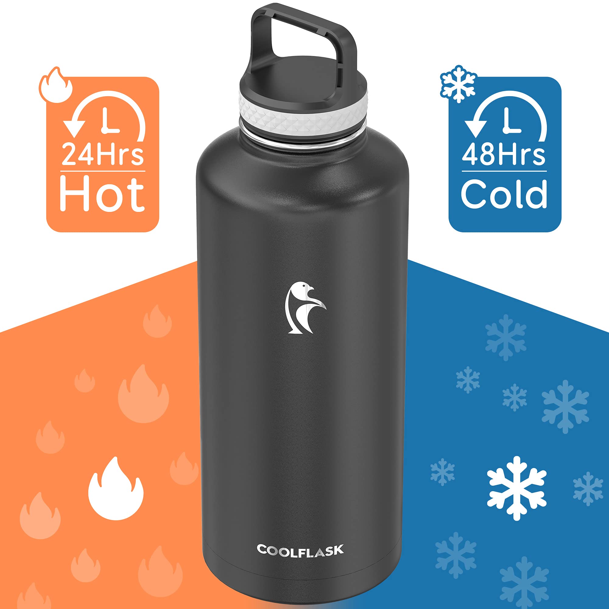 Coolflask trio de bouchons affichant polyvalence pour boire en déplacement
