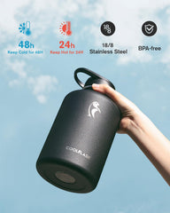 Coolflask trois bouchons inclus pratiques pour transport et boisson