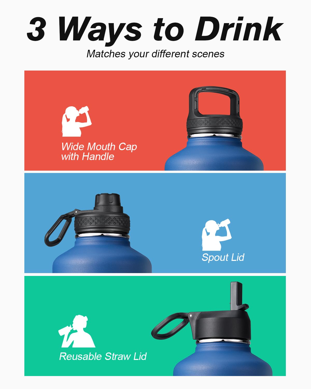 Coolflask détail poignée rabattable pour transport facile