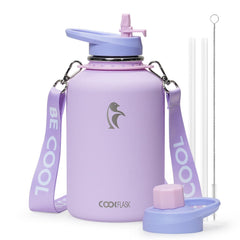 Coolflask face avant montrant la silhouette et la finition, pratique pour transporter facilement
