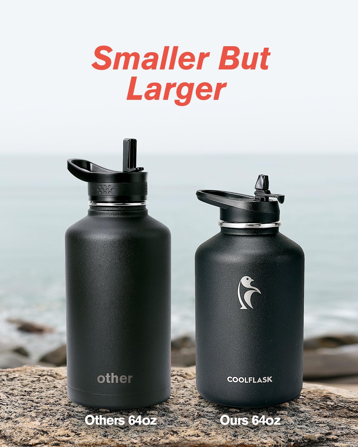 Coolflask en randonnée illustrant robustesse et hydratation prolongée