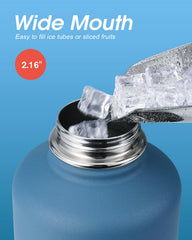 Coolflask bouchon à vis et poignée facilitant le remplissage et le transport sûr