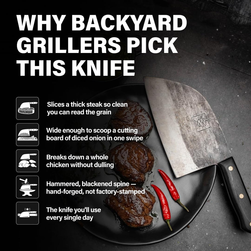 COOLINA Promaja utilisé pour découper un brisket montrant performance barbecue