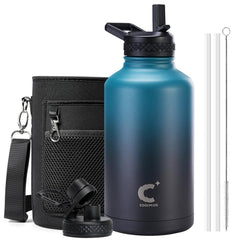 Coolplus face avant de la gourde 64 oz montrant design robuste et capacité