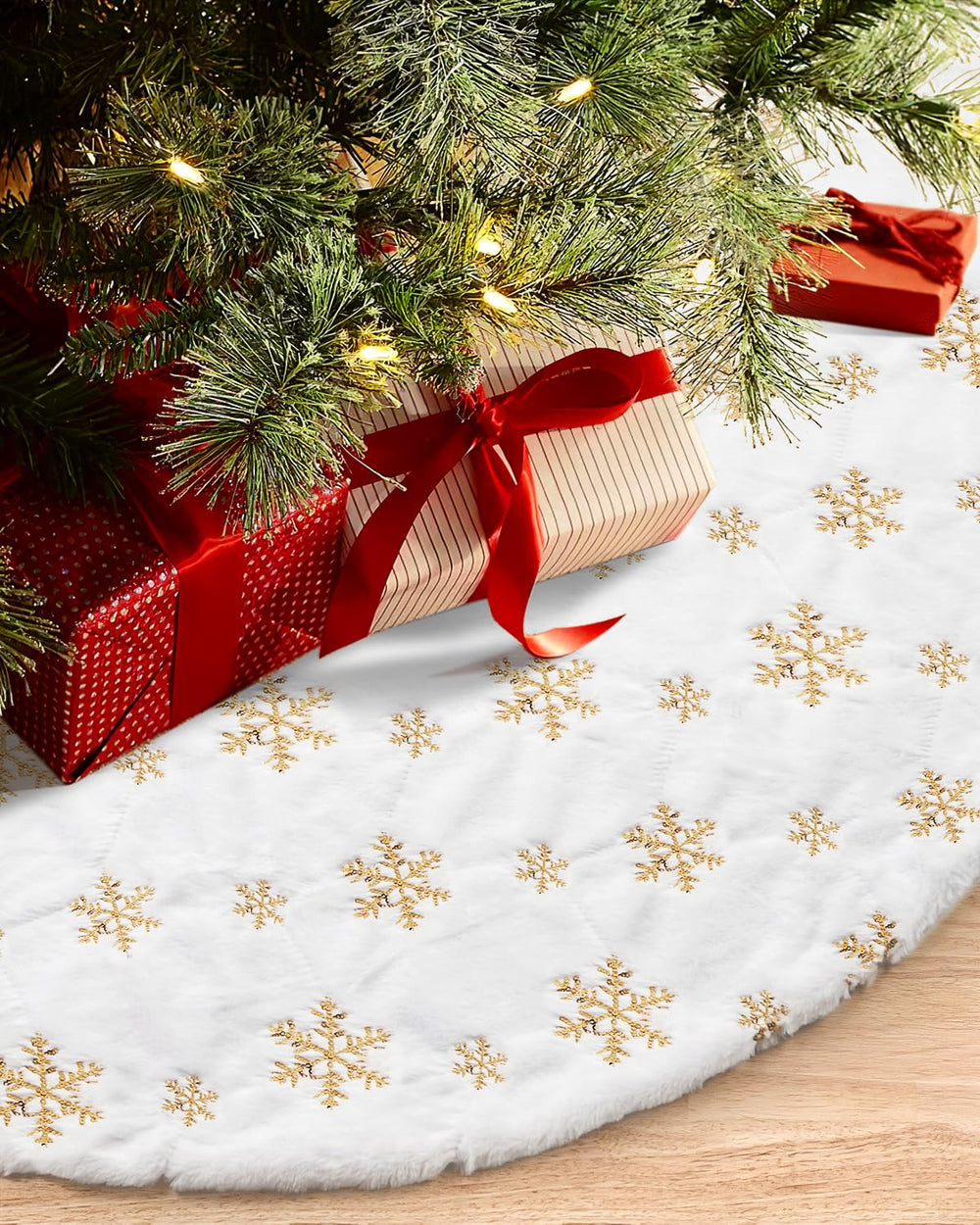 COOLWUFAN jupe de sapin face avant élégante ajout de luxe