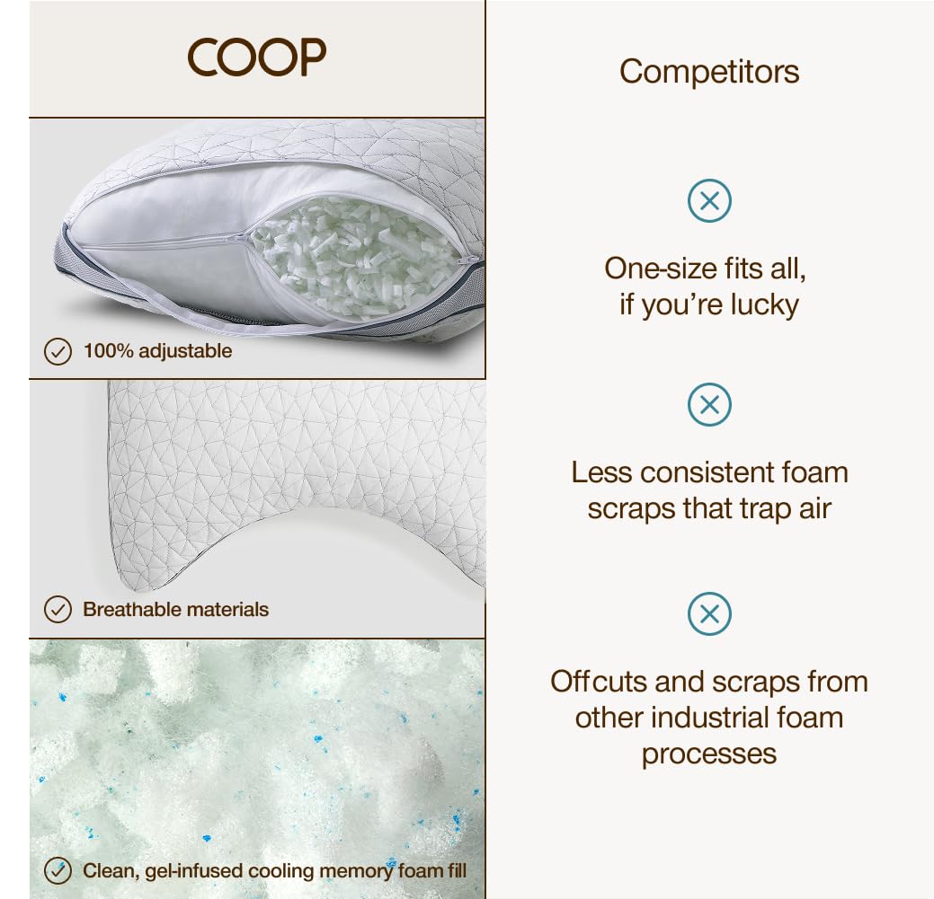 Coop Home Goods comparaison taille king sur échelle pour référence d'échelle