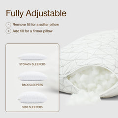 Coop Home Goods mousse déchiquetée détail, soutien réglable