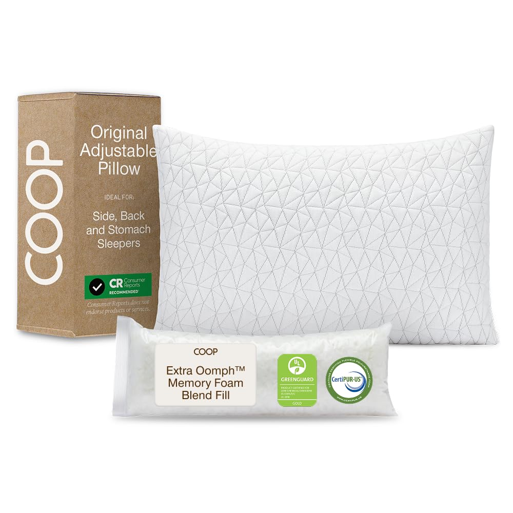 Coop Home Goods oreiller face avant montrant silhouette et confort