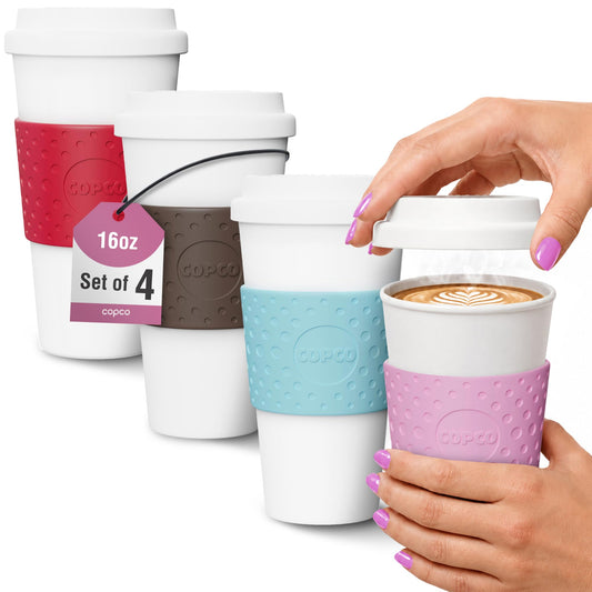 Copco Acadia gobelet rose face avant, design coloré pratique