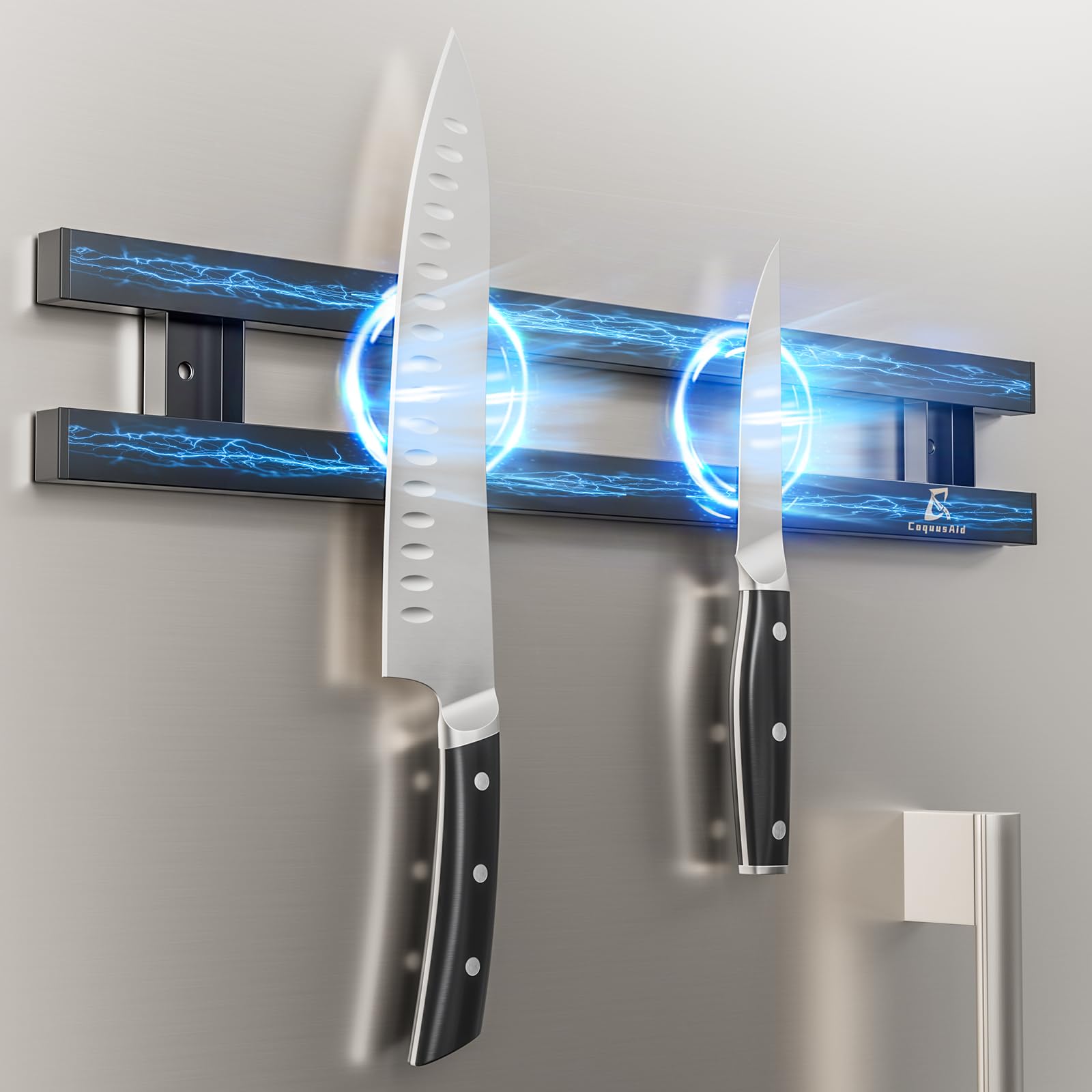 CoquusAid barre face avant en inox pour rangement net et gain de place