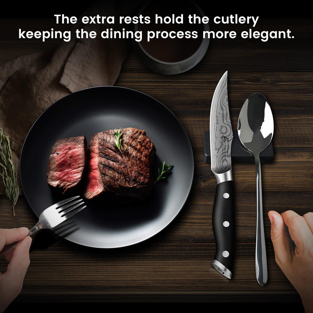 CoquusAid couteaux en usage sur table améliorant le service de viande