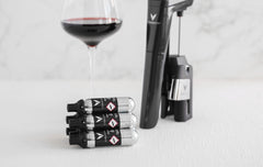 Coravin capsule gros plan sur la matière illustrant la qualité de l'argon pour protection du vin