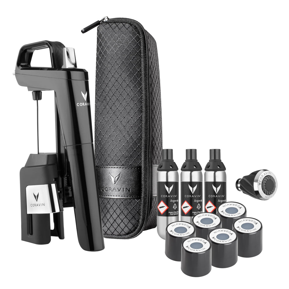 CORAVIN Timeless Six Plus face piano black, design élégant et pratique