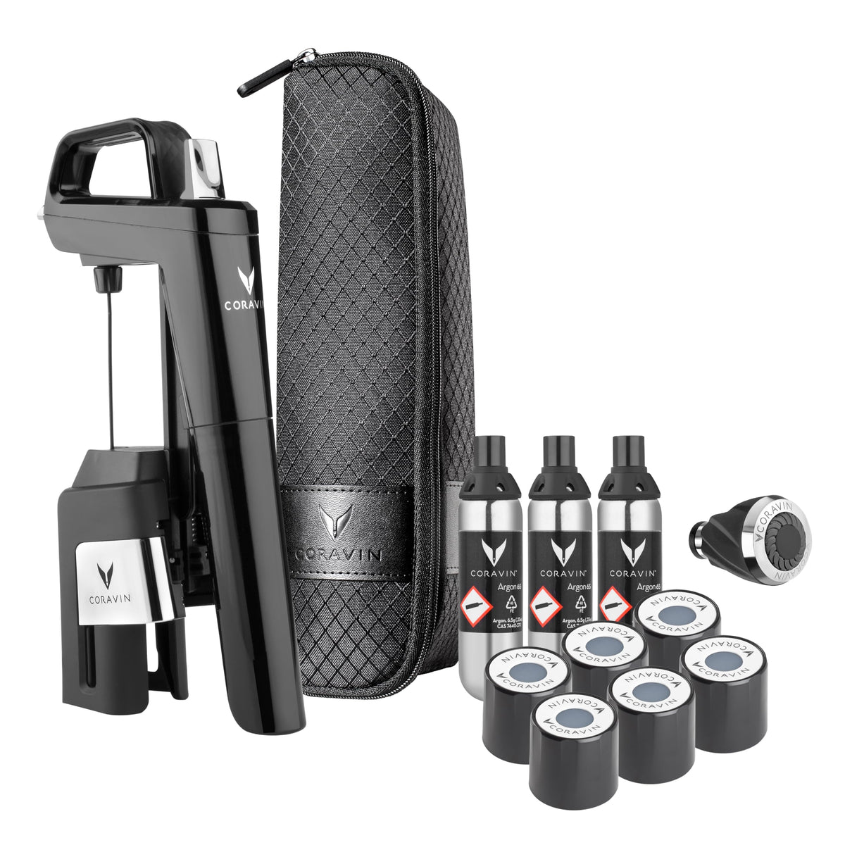 CORAVIN Timeless Six Plus face piano black, design élégant et pratique