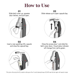 Coravin en usage avec chargeur sur bouteille illustrant conservation des bulles