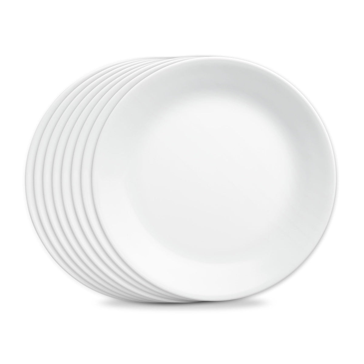 Corelle assiette face Frost White montre élégance et neutralité pour servir