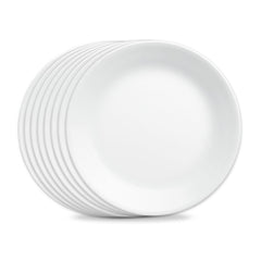 Corelle assiette face Frost White montre élégance et neutralité pour servir