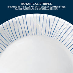 Corelle assiette en situation sur table évoquant ambiance marine conviviale