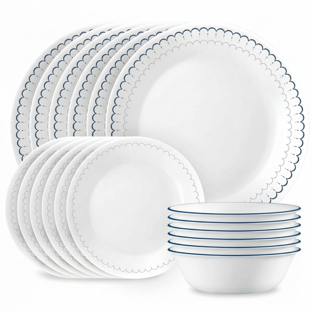 Corelle vue d'ensemble du service Caspian élégant et léger