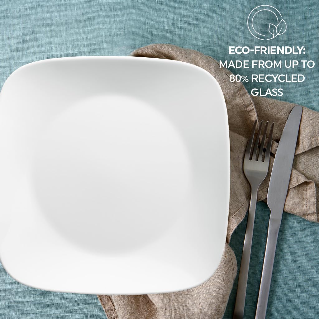 Corelle détail du bord de l'assiette montrant résistance aux éclats et finition nette