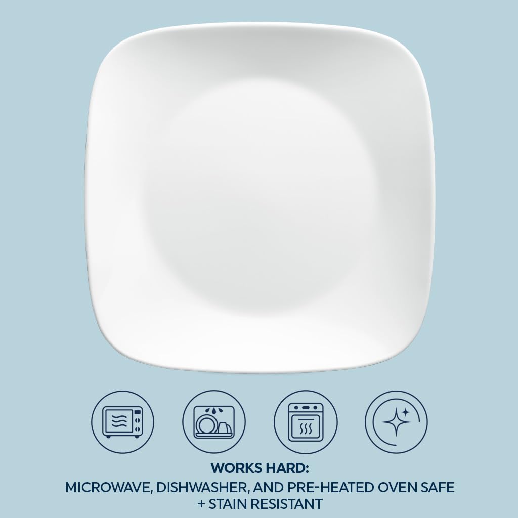 Corelle empilage ordonné des pièces illustrant gain de place et rangement sûr