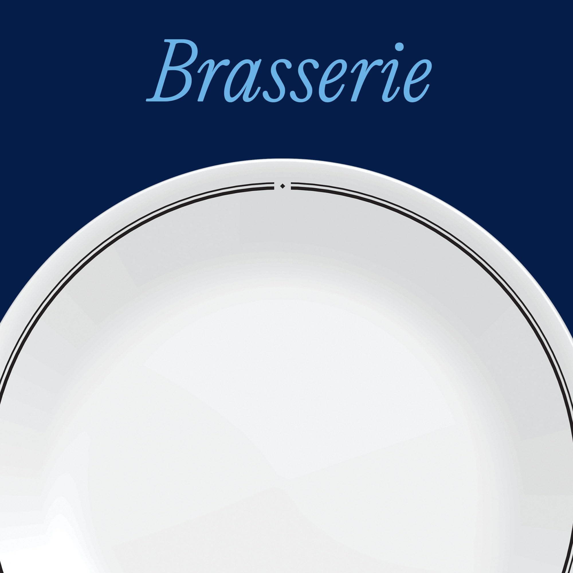 Corelle gros plan bord noir mettant en valeur style et contraste visuel