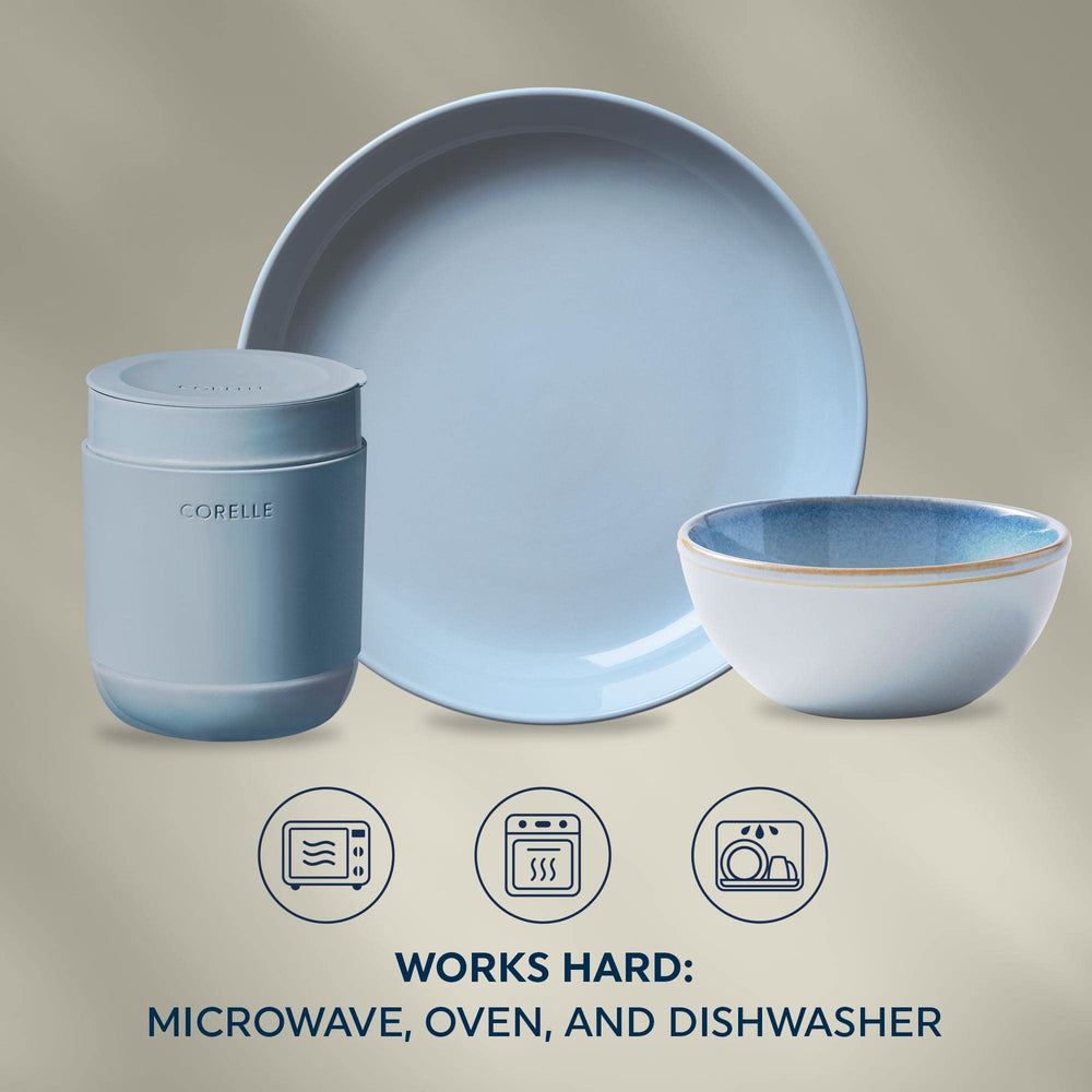Corelle profil de bol montrant bords hauts et praticité