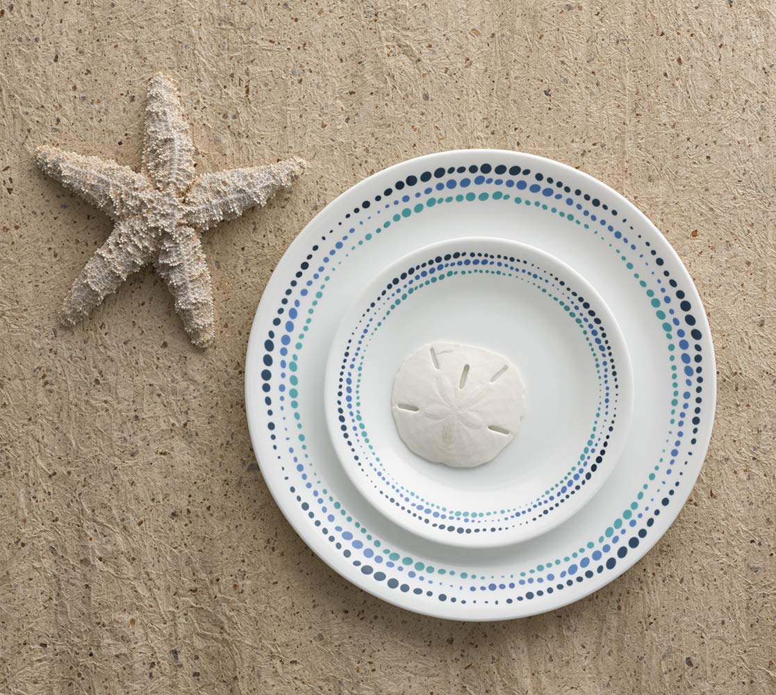 Corelle piles d'assiettes empilées compactement, optimisation de l'espace de rangement