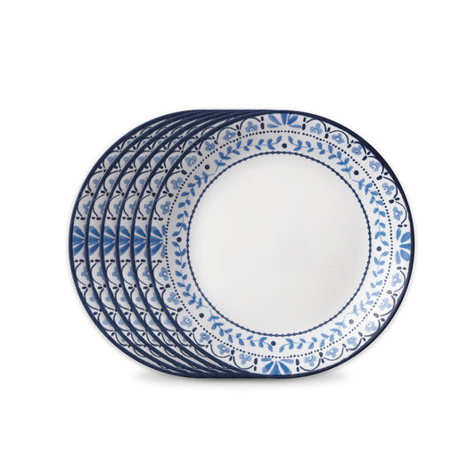Corelle assiette Portofino Caspian face, design côtier élégant pour table raffinée