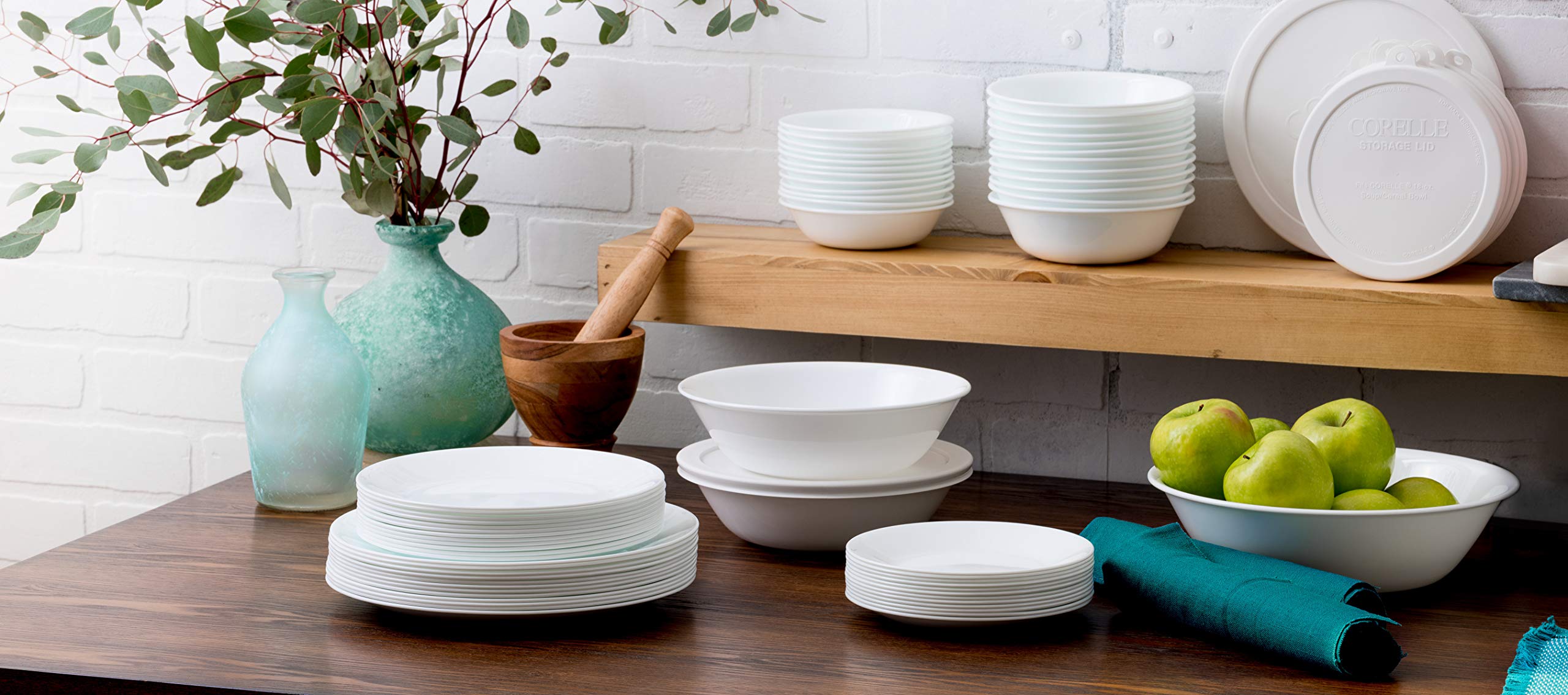 Corelle mise en scène table de déjeuner montrant polyvalence esthétique
