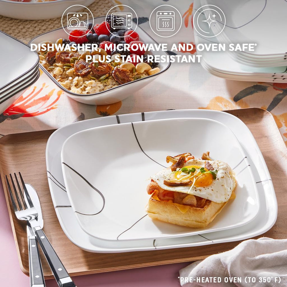 Corelle zoom sur bol 22 oz illustrant capacité et polyvalence en service
