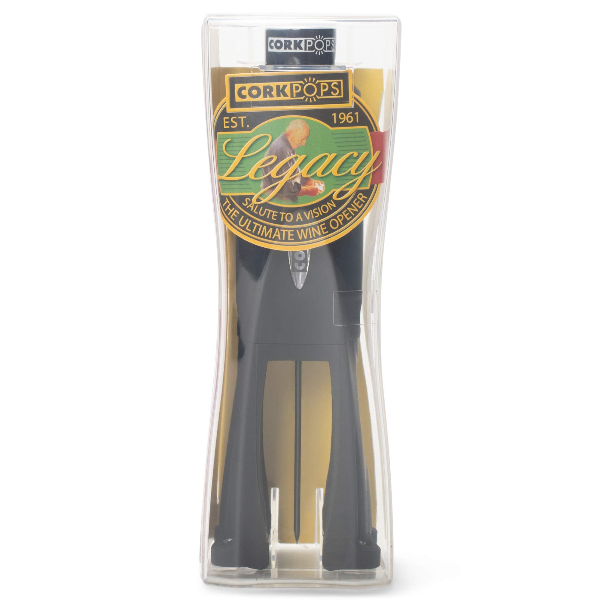 Cork Pops en action ouvrant une bouteille rapidement et sans effort