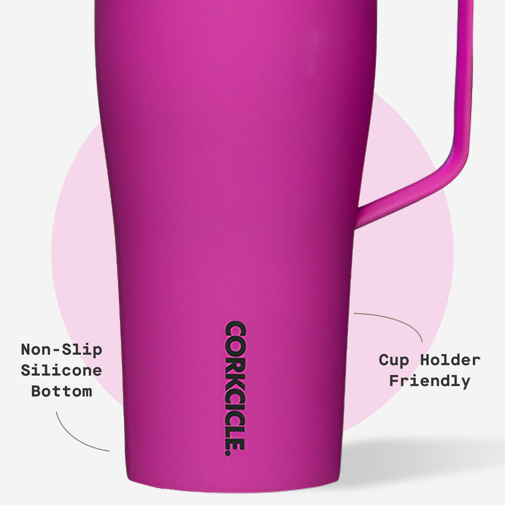 Corkcicle Cold Cup XL texture et finition Berry Punch résistante et décorative