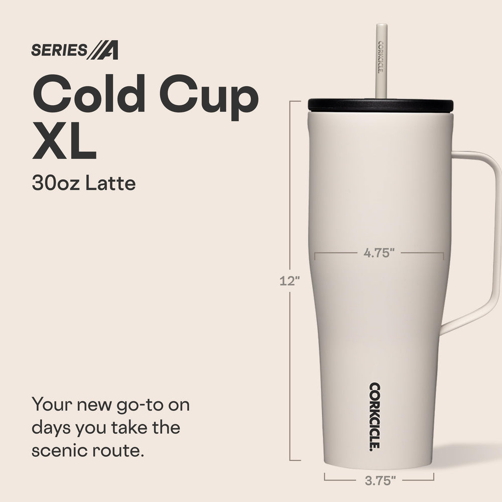 Corkcicle Cold Cup XL Latte poignée ergonomique pour transport facile