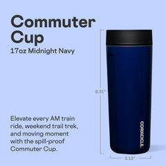Corkcicle Commuter Cup bouchon 360° gros plan pour boire sans renverser