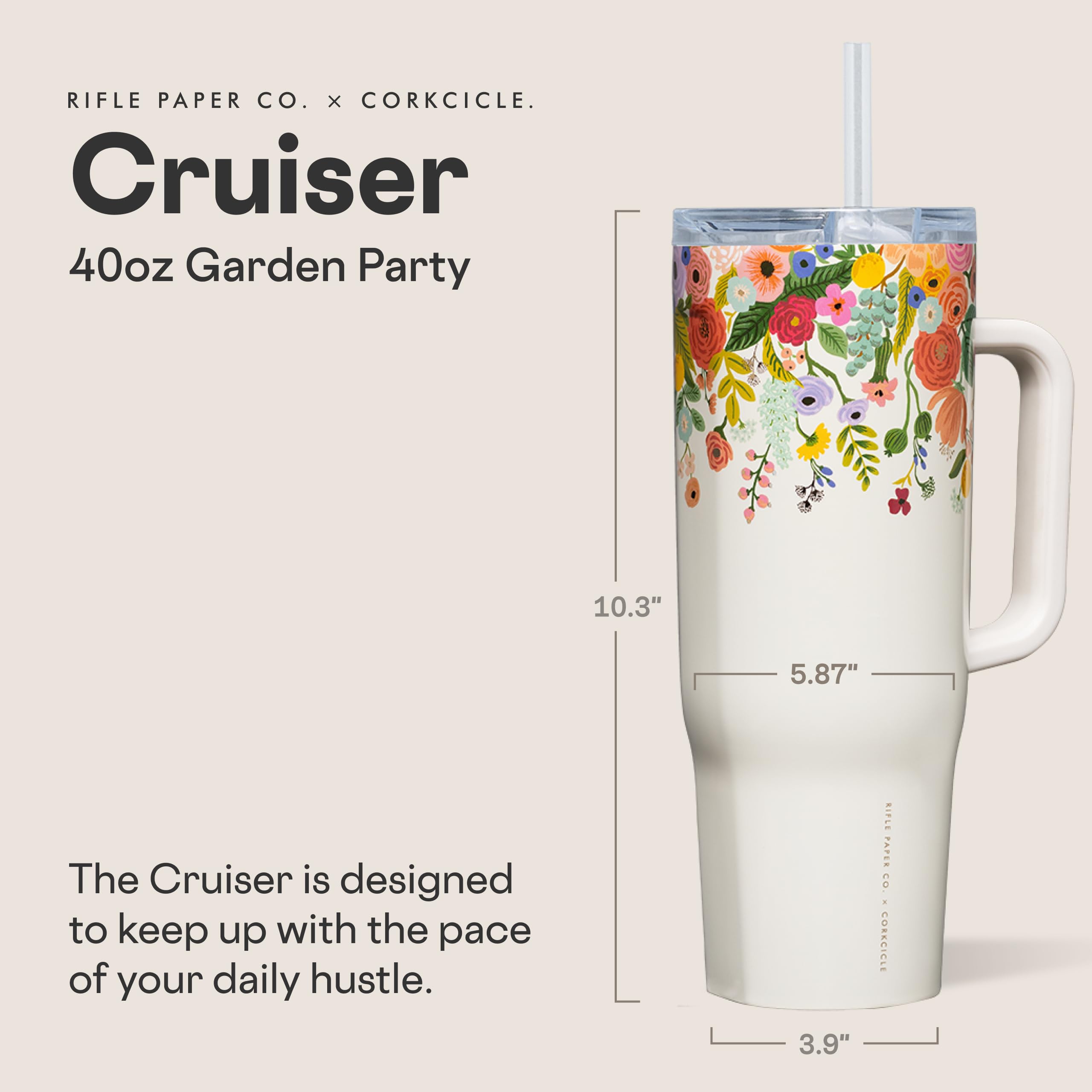 Corkcicle Cruiser détail de la poignée souple pour transport confortable